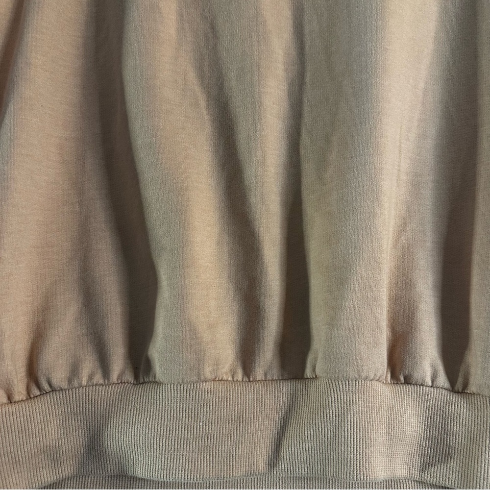 Alfred Dunner Embroidered Patchwork Sweatshirt Polo Medium Peach Floral - Picture 12 of 15